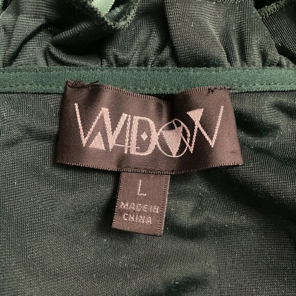 Dolls Kill House of Widow Real Divinity Velvet Mini Dress Size L Emerald Green - Picture 8 of 8